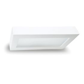 CHAI Lngliche Wandleuchte Up- and Downlight Toller Wandfluter aus weier Keramik mit Licht nach oben und unten.