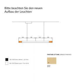 COSIMA Italienische Design Linienleuchte