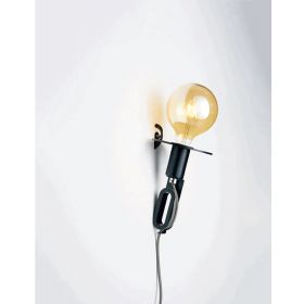 DRIYOS NAKED Design Wandlampe Wandlampe farbig mit langem Textilkabel.