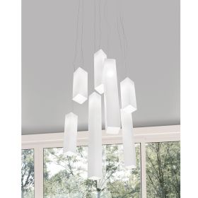 TUBES Pendelleuchte mit lnglichem Glas Italienische Glas-Hngeleuchte in 20, 40, 60, 90 und 120 cm lnge.