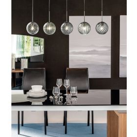 BALOU 5-light glass pendant luminaire