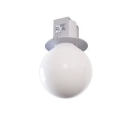 Einbau-Deckenfassung E27 Graue Einbau-Lampenhalterung. Globe LED Leuchtmittel (nicht inklusvie).mpenhalterung. Globe LED Leuchtmittel (nicht inklusvie).