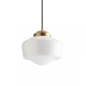 ALVA ceiling light made of brass - opal glass shade