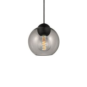 BIBOB smoked glass pendant lamp Etwas grere Variante mit 18 cm .