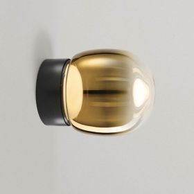 MODIGILINI Kleine italienische Wandleuchte Gold glnzendes Lampenglas der Deckenlampe.